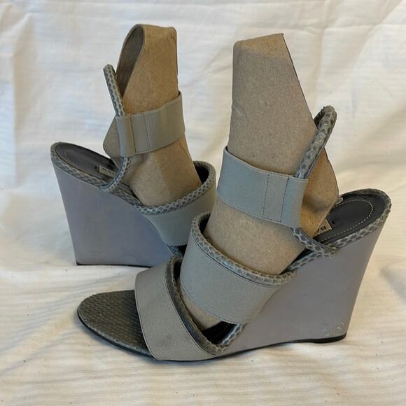 Balenciaga Paris Sandals Wedges Open Toe Shoes Size 38 - Picture 4 of 12